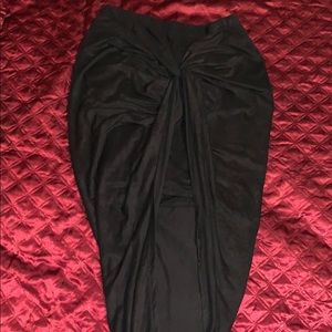 Black Suede skirt